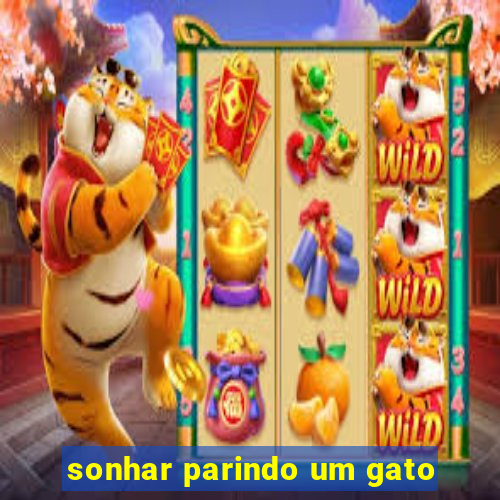 sonhar parindo um gato